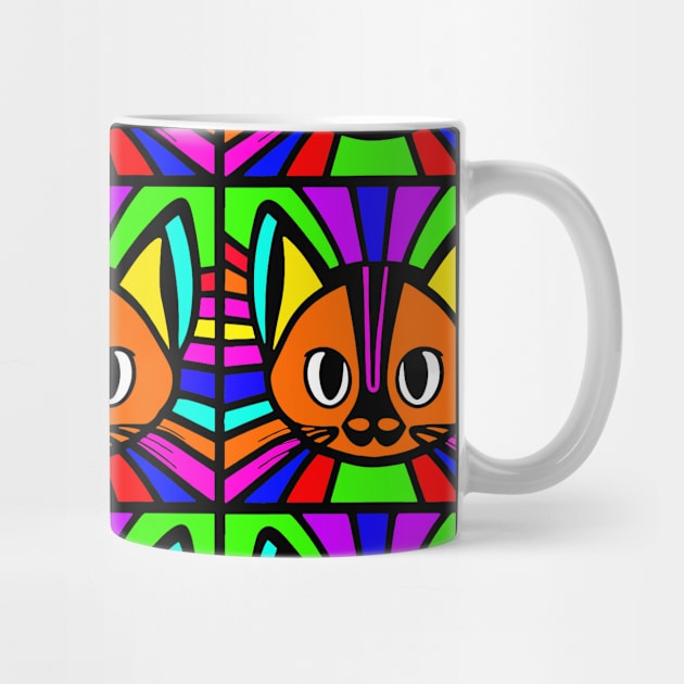 Cat rainbow pattern by Upper East Side